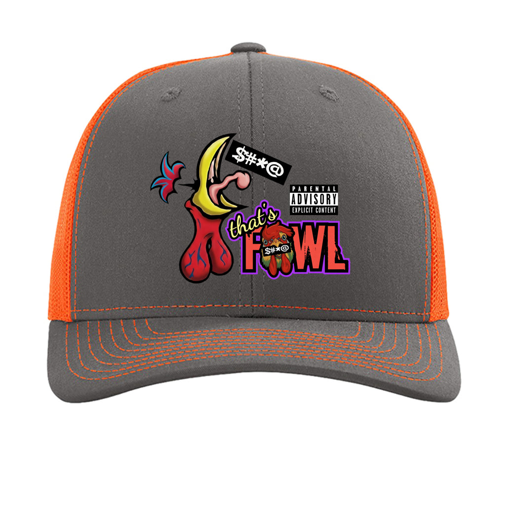 Charcoal/ Neon Orange - 112 - FRONT