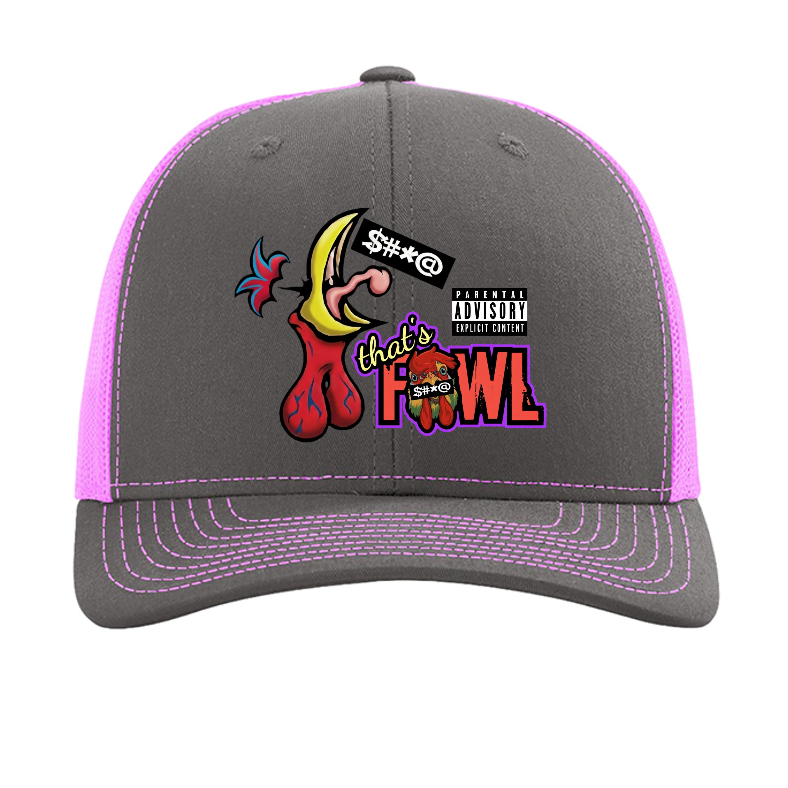 Charcoal/ Neon Pink - 112 - FRONT