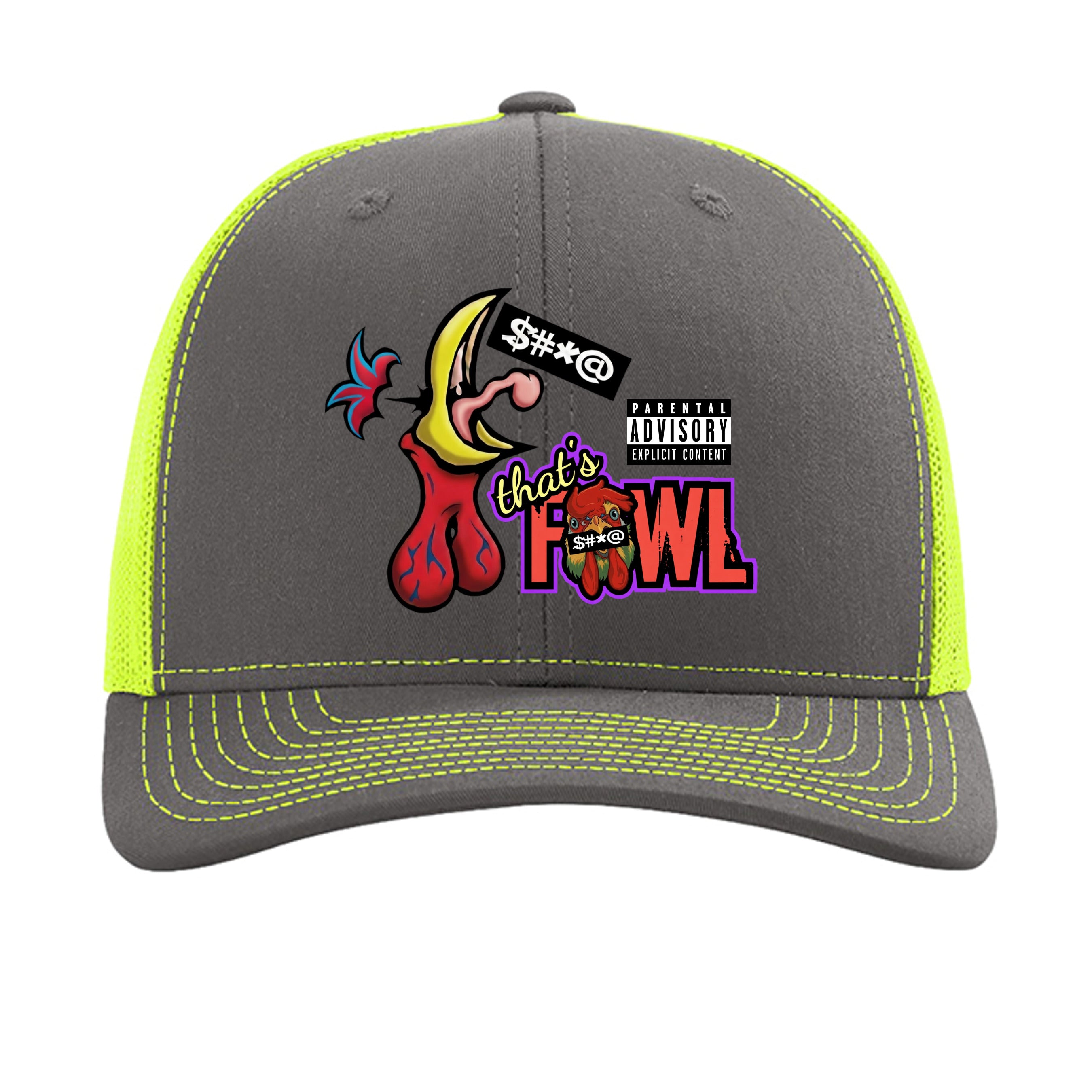 Charcoal/ Neon Yellow - 112 - FRONT