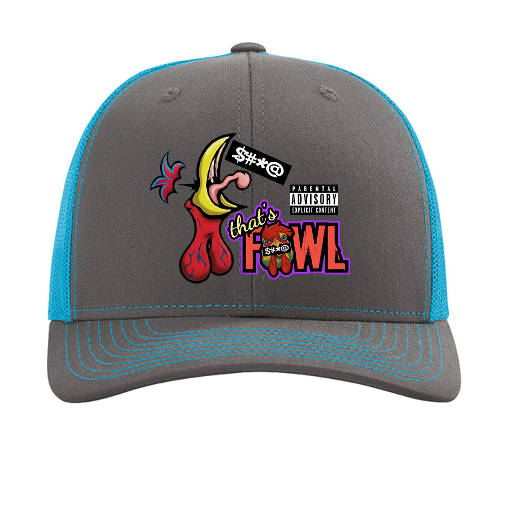 Charcoal/ Neon Blue - 112 - FRONT