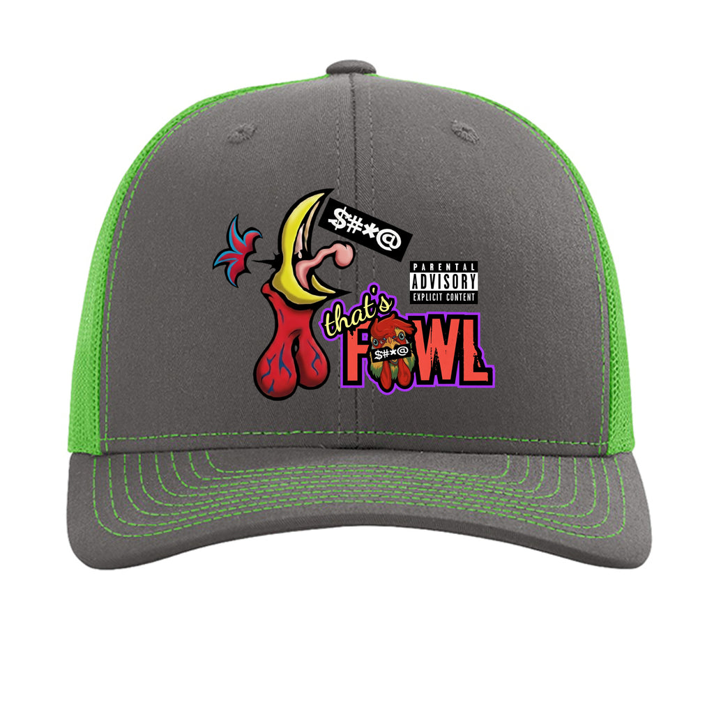 Charcoal/ Neon Green - 112 - FRONT
