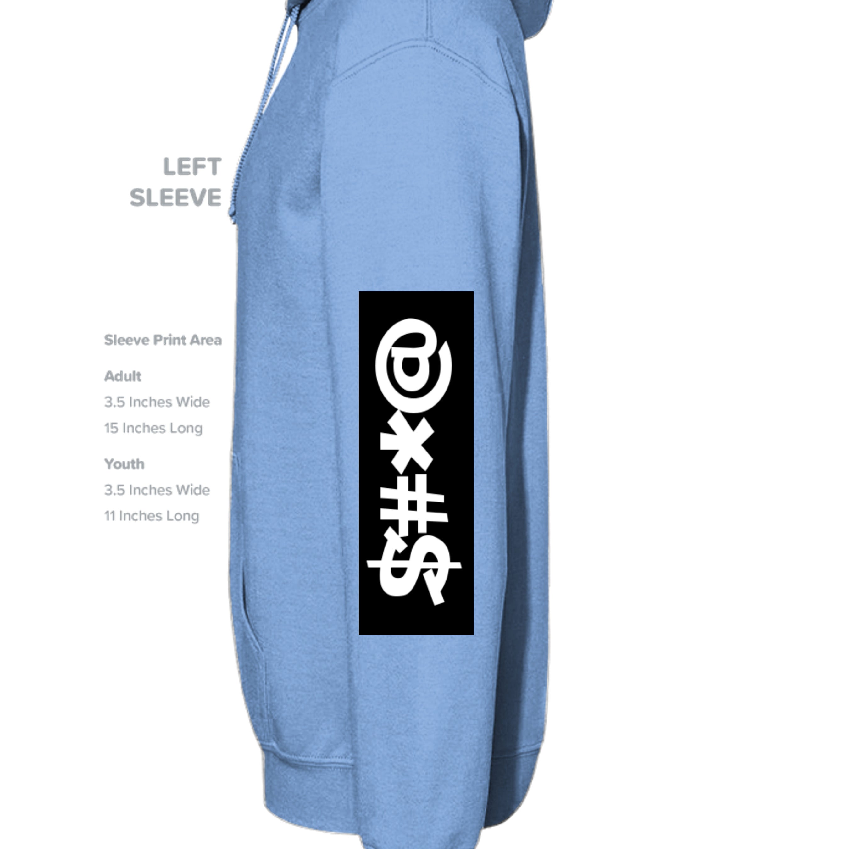 Carolina Blue - SF500 - SLEEVE_LEFT